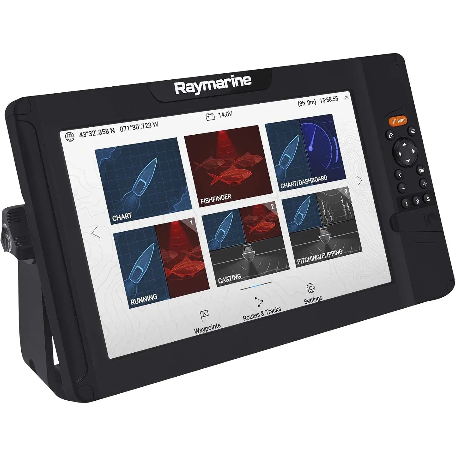 Raymarine Element HV Fishfinder Chartplotter, HyperVision 1.2 MHz Sonar, GPS/GNSS, NMEA 2000 — Quality Boat Parts