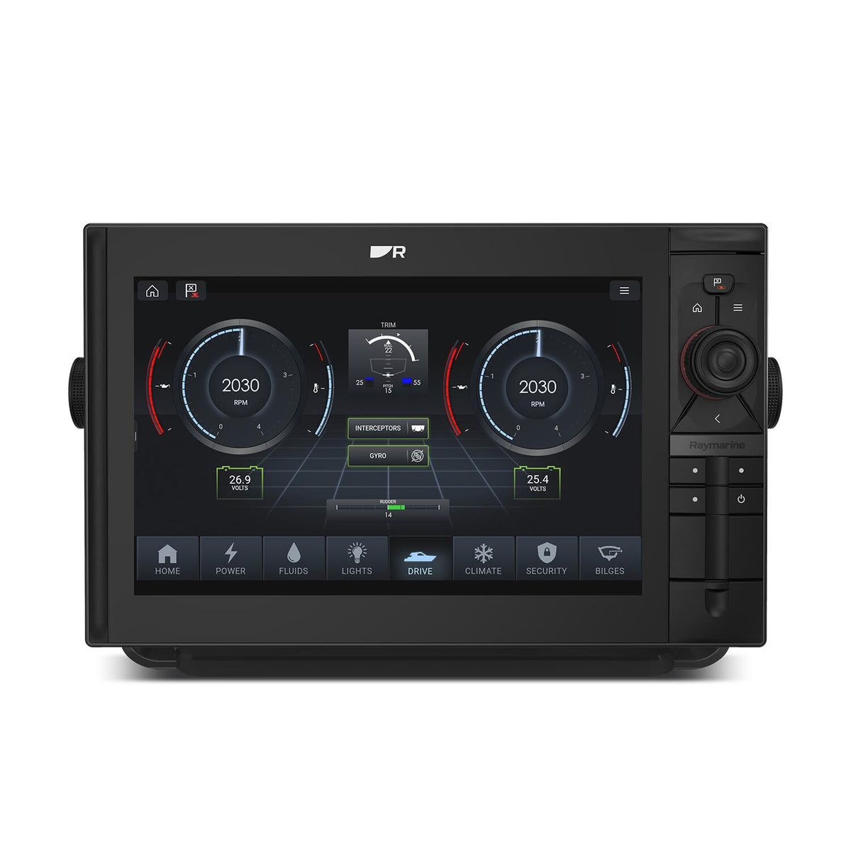 Raymarine Axiom 2 Pro S MFD Chartplotter, HybridTouch, High CHIRP Sonar, NMEA 2000 — Quality Boat Parts
