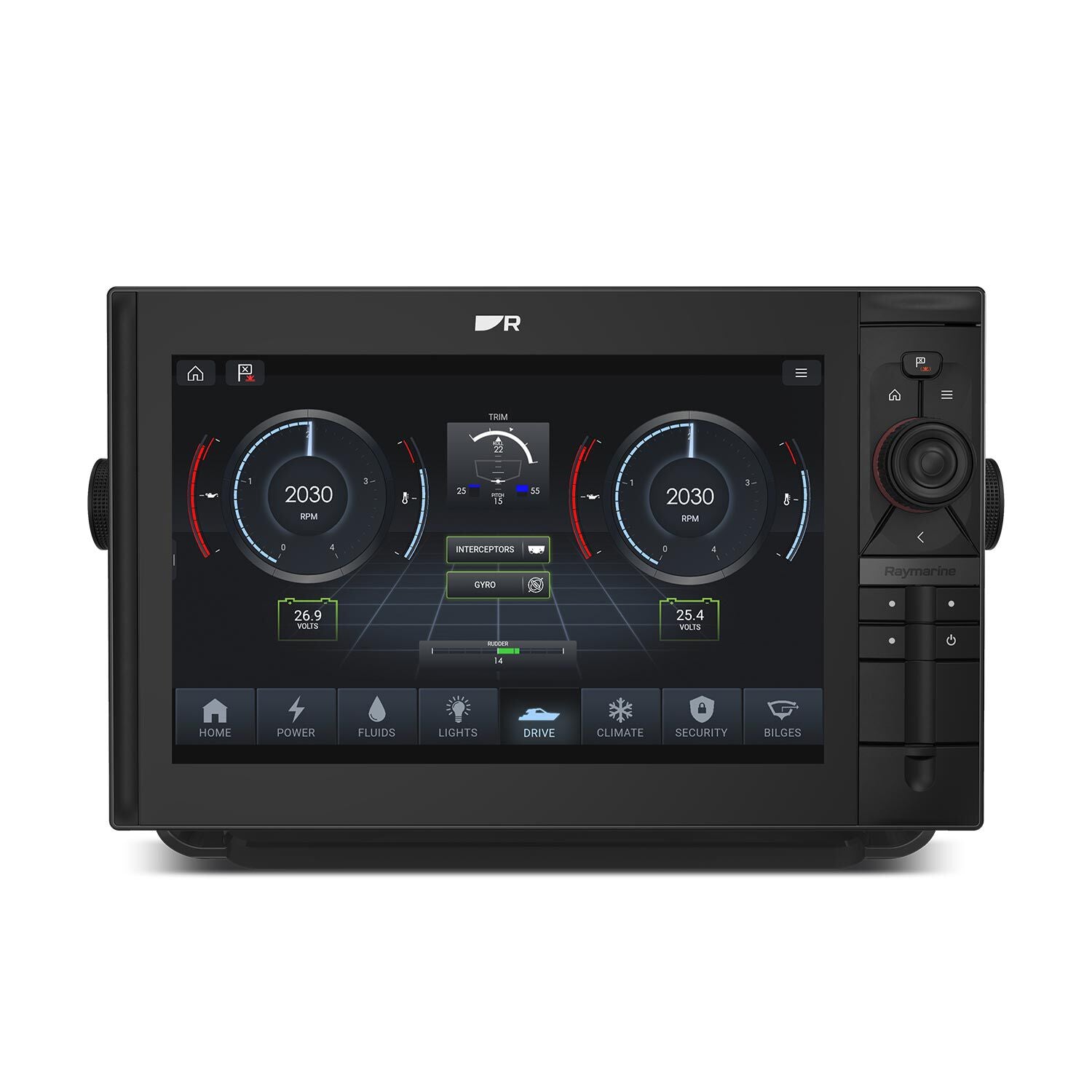Raymarine Axiom 2 Pro S MFD Chartplotter, HybridTouch, High CHIRP Sonar, NMEA 2000 — Quality Boat Parts