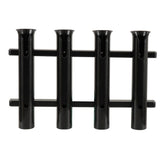TACO Marine 4-Rod Deluxe Poly Rod Rack, UV-Stabilized Polyethylene, 18 in, 1-3/4 in Rod Holders — Quality Boat Parts