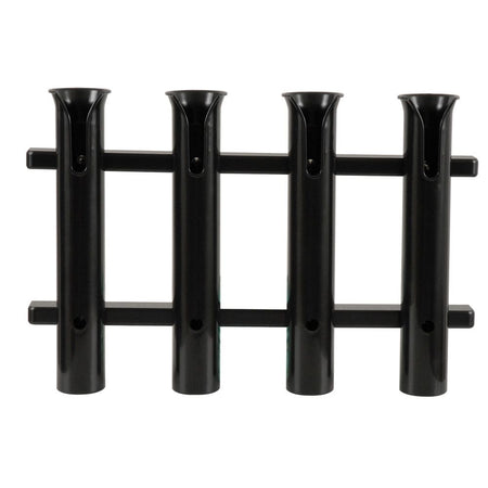 TACO Marine 4-Rod Deluxe Poly Rod Rack, UV-Stabilized Polyethylene, 18 in, 1-3/4 in Rod Holders — Quality Boat Parts