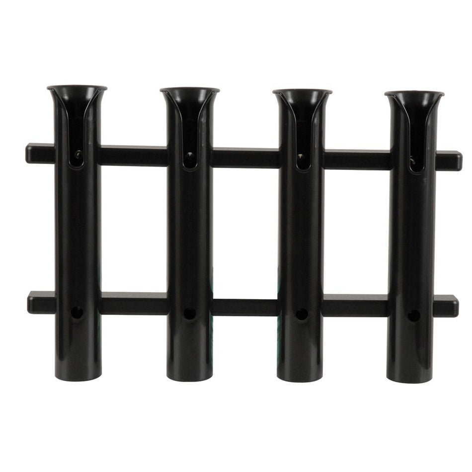 TACO Marine 4-Rod Deluxe Poly Rod Rack, UV-Stabilized Polyethylene, 18 in, 1-3/4 in Rod Holders — Quality Boat Parts