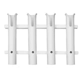 TACO Marine 4-Rod Deluxe Poly Rod Rack, UV-Stabilized Polyethylene, 18 in, 1-3/4 in Rod Holders — Quality Boat Parts