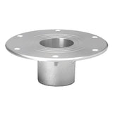 TACO Marine Zwaardvis Table Pedestal Base, For 2-3/8 in (60mm) Column, Aluminum, Brite Anodized — Quality Boat Parts