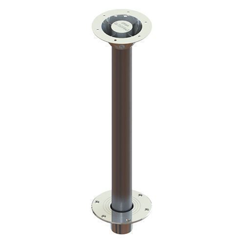 TACO Marine Zwaardvis Table Pedestal Base, For 2-3/8 in (60mm) Column, Aluminum, Brite Anodized — Quality Boat Parts