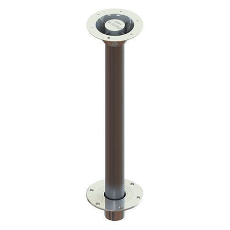 TACO Marine Zwaardvis Table Pedestal Base, For 2-3/8 in (60mm) Column, Aluminum, Brite Anodized — Quality Boat Parts