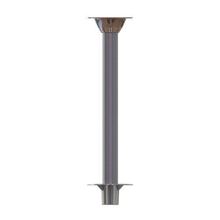 TACO Marine Zwaardvis Table Pedestal Base, For 2-3/8 in (60mm) Column, Aluminum, Brite Anodized — Quality Boat Parts