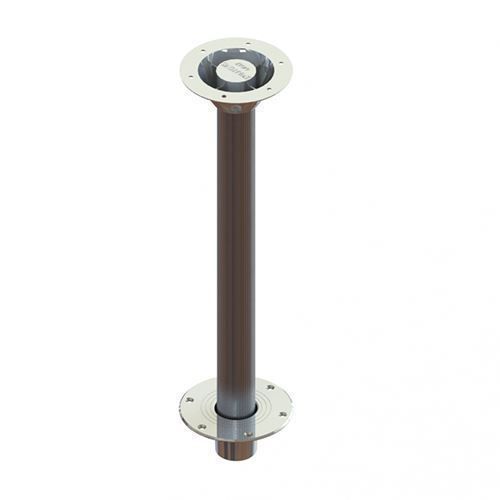 TACO Marine Zwaardvis Table Pedestal Base, For 2-3/8 in (60mm) Column, Aluminum, Brite Anodized — Quality Boat Parts
