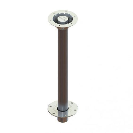 TACO Marine Zwaardvis Table Pedestal Base, For 2-3/8 in (60mm) Column, Aluminum, Brite Anodized — Quality Boat Parts