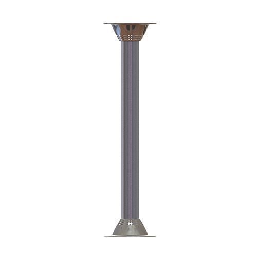 TACO Marine Zwaardvis Table Pedestal Base, For 2-3/8 in (60mm) Column, Aluminum, Brite Anodized — Quality Boat Parts