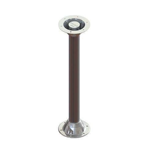 TACO Marine Zwaardvis Table Pedestal Base, For 2-3/8 in (60mm) Column, Aluminum, Brite Anodized — Quality Boat Parts
