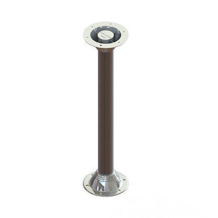 TACO Marine Zwaardvis Table Pedestal Base, For 2-3/8 in (60mm) Column, Aluminum, Brite Anodized — Quality Boat Parts