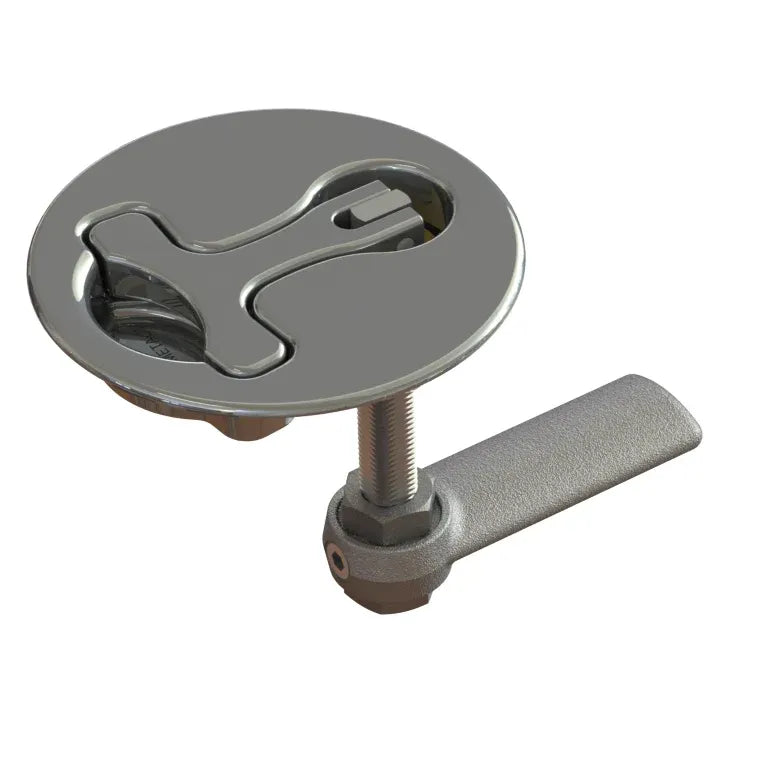 TACO Marine Latch-tite Round Lifting Handle, Cast Type 316 SS, Polished Finish, Anti-Rattle — Quality Boat Parts