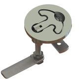 TACO Marine Latch-tite Round Lifting Handle, Cast Type 316 SS, Polished Finish, Anti-Rattle — Quality Boat Parts