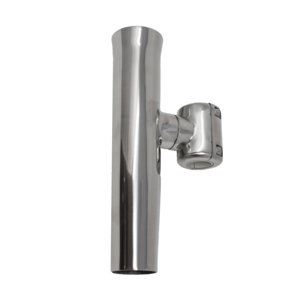 TACO Marine Clamp-On Adjustable Rod Holder, Type-316L Stainless Steel, 1-5/8 in ID — Quality Boat Parts