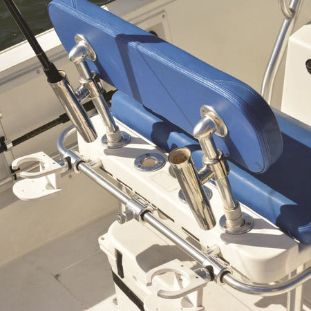 TACO Marine Clamp-On Adjustable Rod Holder, Type-316L Stainless Steel, 1-5/8 in ID — Quality Boat Parts