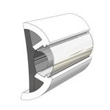 TACO Marine Large SuproFlex Rub Rail, 2.5 in x 1 in, 100 ft, Co-Extruded Vinyl — Quality Boat Parts