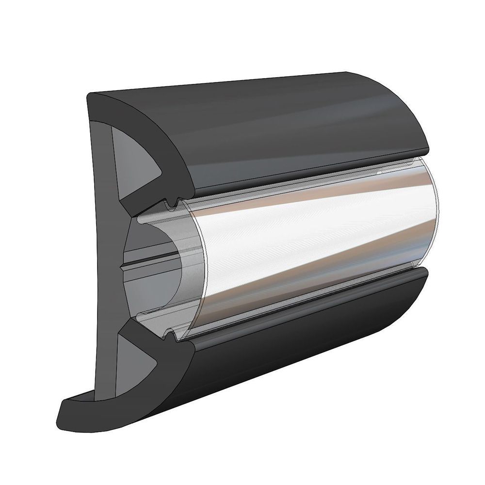 TACO Marine Large SuproFlex Rub Rail, 2.5 in x 1 in, 100 ft, Co-Extruded Vinyl — Quality Boat Parts