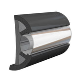 TACO Marine Large SuproFlex Rub Rail, 2.5 in x 1 in, 100 ft, Co-Extruded Vinyl — Quality Boat Parts