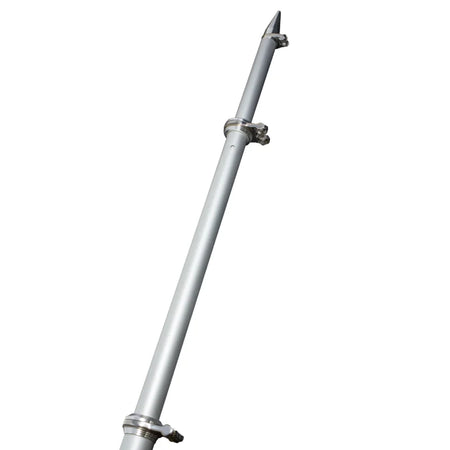 TACO Marine 18 ft Deluxe Aluminum Tele-Outrigger Poles, Pair, For GS-280/2801/380/390/400 Mounts, 1-1/2 in Butt, 360 Degree Swivel Collars — Quality Boat Parts