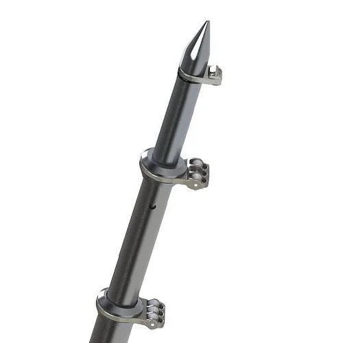 TACO Marine 18 ft Deluxe Aluminum Tele-Outrigger Poles, Pair, For GS-280/2801/380/390/400 Mounts, 1-1/2 in Butt, 360 Degree Swivel Collars — Quality Boat Parts