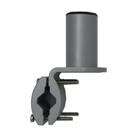 TACO Marine ShadeFin Mini Rail Mount, 6061 Aluminum, Type-304 SS Screws, Misty Silver Finish — Quality Boat Parts