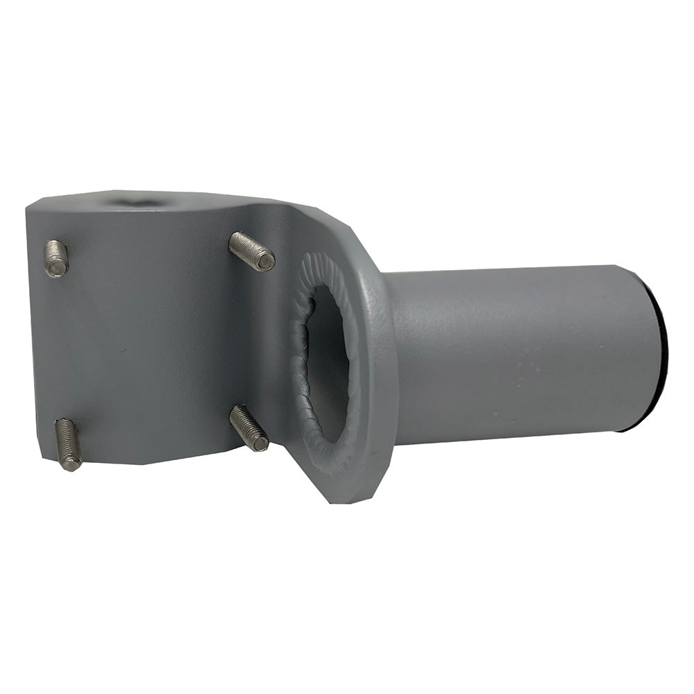 TACO Marine ShadeFin Mini Rail Mount, 6061 Aluminum, Type-304 SS Screws, Misty Silver Finish — Quality Boat Parts