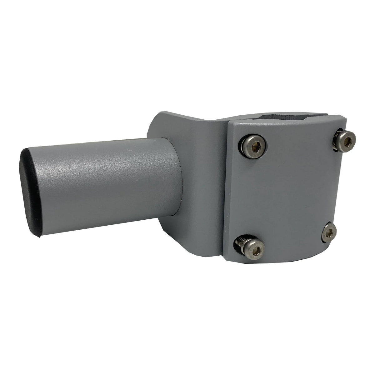 TACO Marine ShadeFin Mini Rail Mount, 6061 Aluminum, Type-304 SS Screws, Misty Silver Finish — Quality Boat Parts