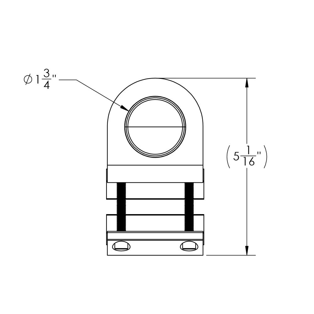 TACO Marine ShadeFin Mini Rail Mount, 6061 Aluminum, Type-304 SS Screws, Misty Silver Finish — Quality Boat Parts