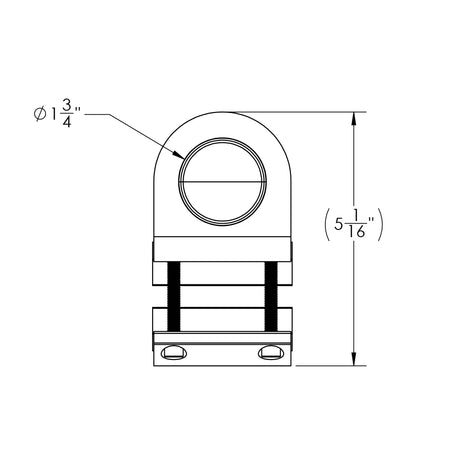 TACO Marine ShadeFin Mini Rail Mount, 6061 Aluminum, Type-304 SS Screws, Misty Silver Finish — Quality Boat Parts