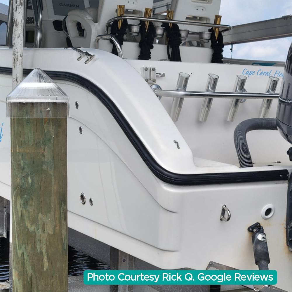 TACO Marine Flexible Vinyl Rub Rail Kit, 1-7/8 in x 1-1/8 in, Black Rail, Black Insert — Quality Boat Parts