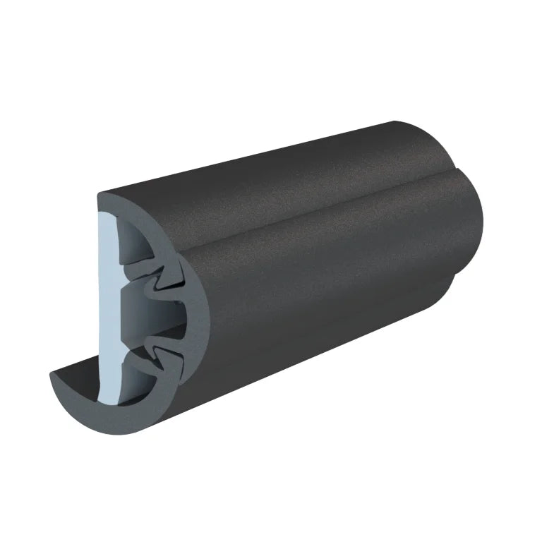 TACO Marine SuproFlex Semi-Rigid Rub Rail Kit, 2 in x 1-1/4 in, Flexible Vinyl Overlay Insert — Quality Boat Parts