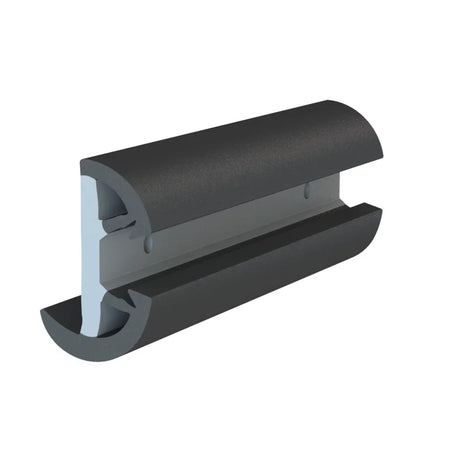 TACO Marine SuproFlex Semi-Rigid Rub Rail Kit, 2 in x 1-1/4 in, Flexible Vinyl Overlay Insert — Quality Boat Parts