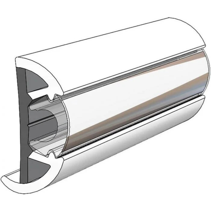 TACO Marine SuproFlex Semi-Rigid Rub Rail Kit, 2 in x 1-1/4 in, Flexible Vinyl Overlay Insert — Quality Boat Parts