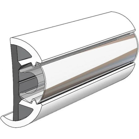TACO Marine SuproFlex Semi-Rigid Rub Rail Kit, 2 in x 1-1/4 in, Flexible Vinyl Overlay Insert — Quality Boat Parts
