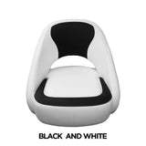 TACO Marine Caladesi Smooth Bucket Seat, 22 in x 23 in x 26 in, Adjustable Bolster, Integrated Seat Suspension, Marine-Grade Vinyl — Quality Boat Parts