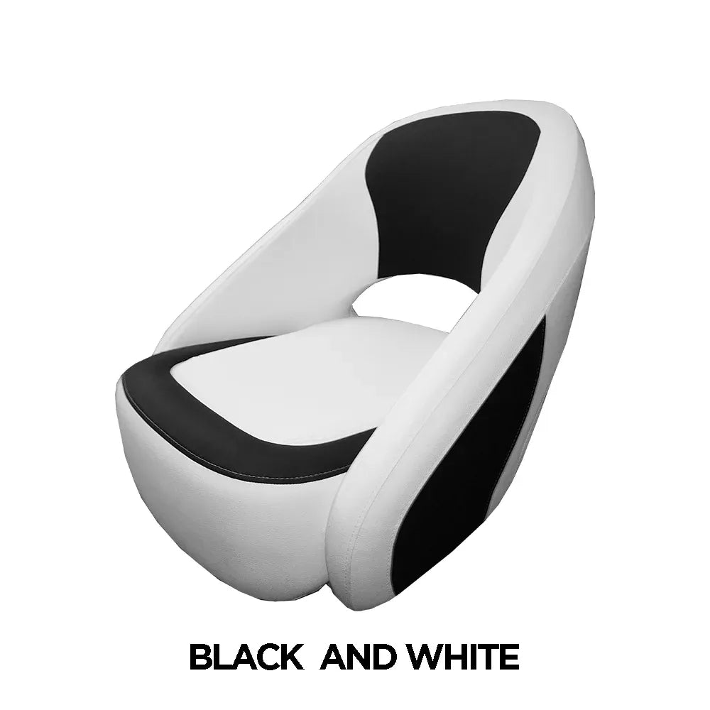 TACO Marine Caladesi Smooth Bucket Seat, 22 in x 23 in x 26 in, Adjustable Bolster, Integrated Seat Suspension, Marine-Grade Vinyl — Quality Boat Parts