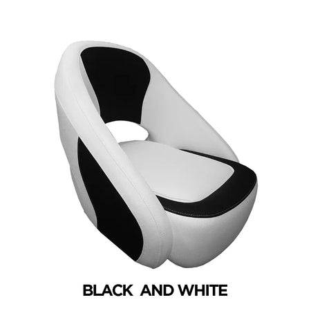 TACO Marine Caladesi Smooth Bucket Seat, 22 in x 23 in x 26 in, Adjustable Bolster, Integrated Seat Suspension, Marine-Grade Vinyl — Quality Boat Parts