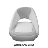 TACO Marine Caladesi Smooth Bucket Seat, 22 in x 23 in x 26 in, Adjustable Bolster, Integrated Seat Suspension, Marine-Grade Vinyl — Quality Boat Parts