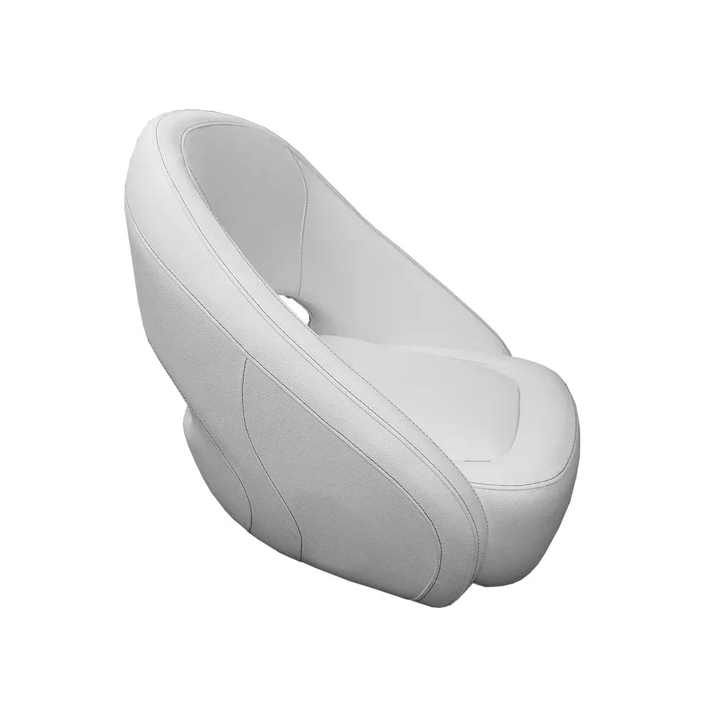 TACO Marine Caladesi Smooth Bucket Seat, 22 in x 23 in x 26 in, Adjustable Bolster, Integrated Seat Suspension, Marine-Grade Vinyl — Quality Boat Parts