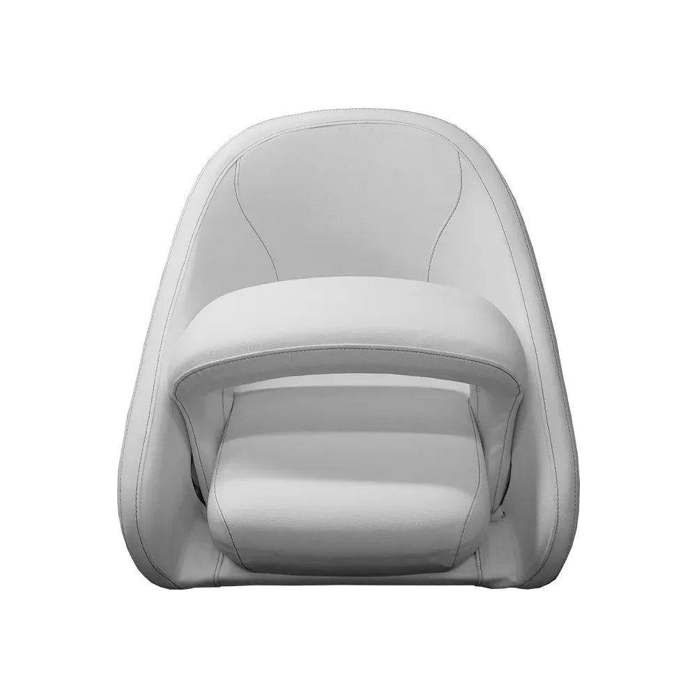 TACO Marine Caladesi Smooth Bucket Seat, 22 in x 23 in x 26 in, Adjustable Bolster, Integrated Seat Suspension, Marine-Grade Vinyl — Quality Boat Parts