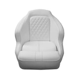 TACO Marine Anclote Bucket Seat, Integrated Seat Suspension, Adjustable Bolster, 5.25 in 4-Hole Pedestal Mount — Quality Boat Parts