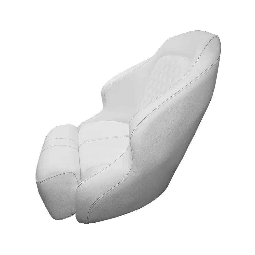 TACO Marine Anclote Bucket Seat, Integrated Seat Suspension, Adjustable Bolster, 5.25 in 4-Hole Pedestal Mount — Quality Boat Parts