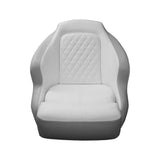 TACO Marine Anclote Bucket Seat, Integrated Seat Suspension, Adjustable Bolster, 5.25 in 4-Hole Pedestal Mount — Quality Boat Parts