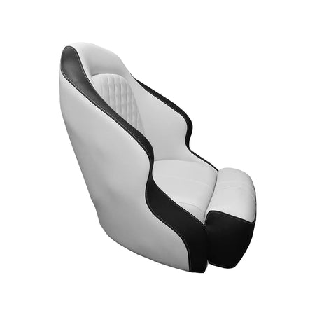 TACO Marine Anclote Bucket Seat, Integrated Seat Suspension, Adjustable Bolster, 5.25 in 4-Hole Pedestal Mount — Quality Boat Parts