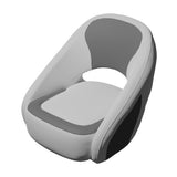 TACO Marine Anclote Bucket Seat, Integrated Seat Suspension, Adjustable Bolster, 5.25 in 4-Hole Pedestal Mount — Quality Boat Parts