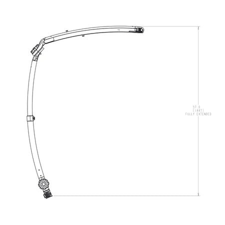TACO Marine ShadeFin Mini Boat Shade, 60 x 38 in Coverage, UPF 50+, 36-52 in Adjustable Height — Quality Boat Parts