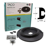 TACO Marine Flexible Vinyl Rub Rail Kit, 1-1/16 in x 11/16 in — Quality Boat Parts