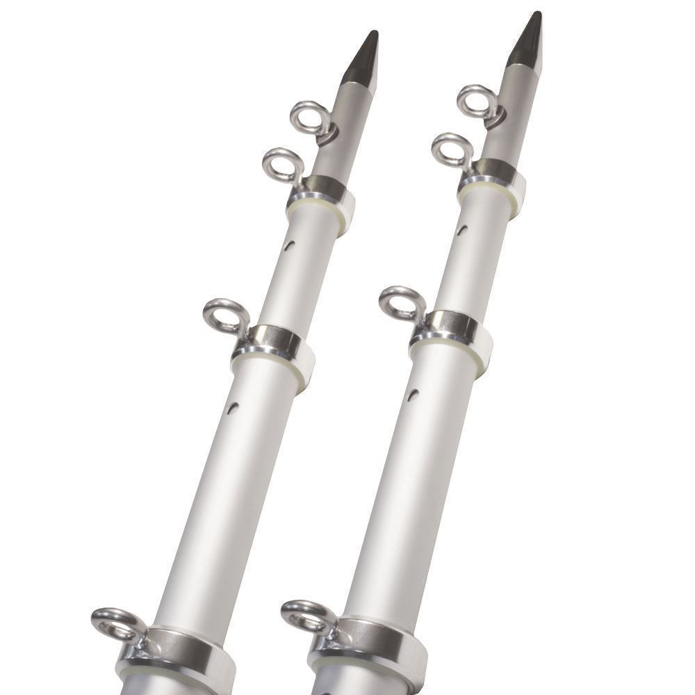 TACO Marine OT Series Aluminum Tele-Outrigger Poles, Pair, Pin-Locking — Quality Boat Parts