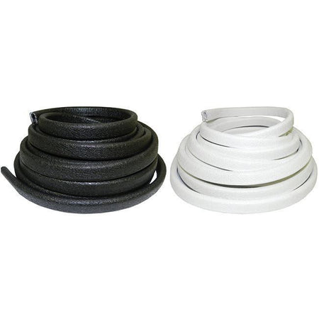TACO Marine Flex Trim, 5/32 in Opening, 9/16 in Depth, Flexible PVC, Aluminum Clips — Quality Boat Parts
